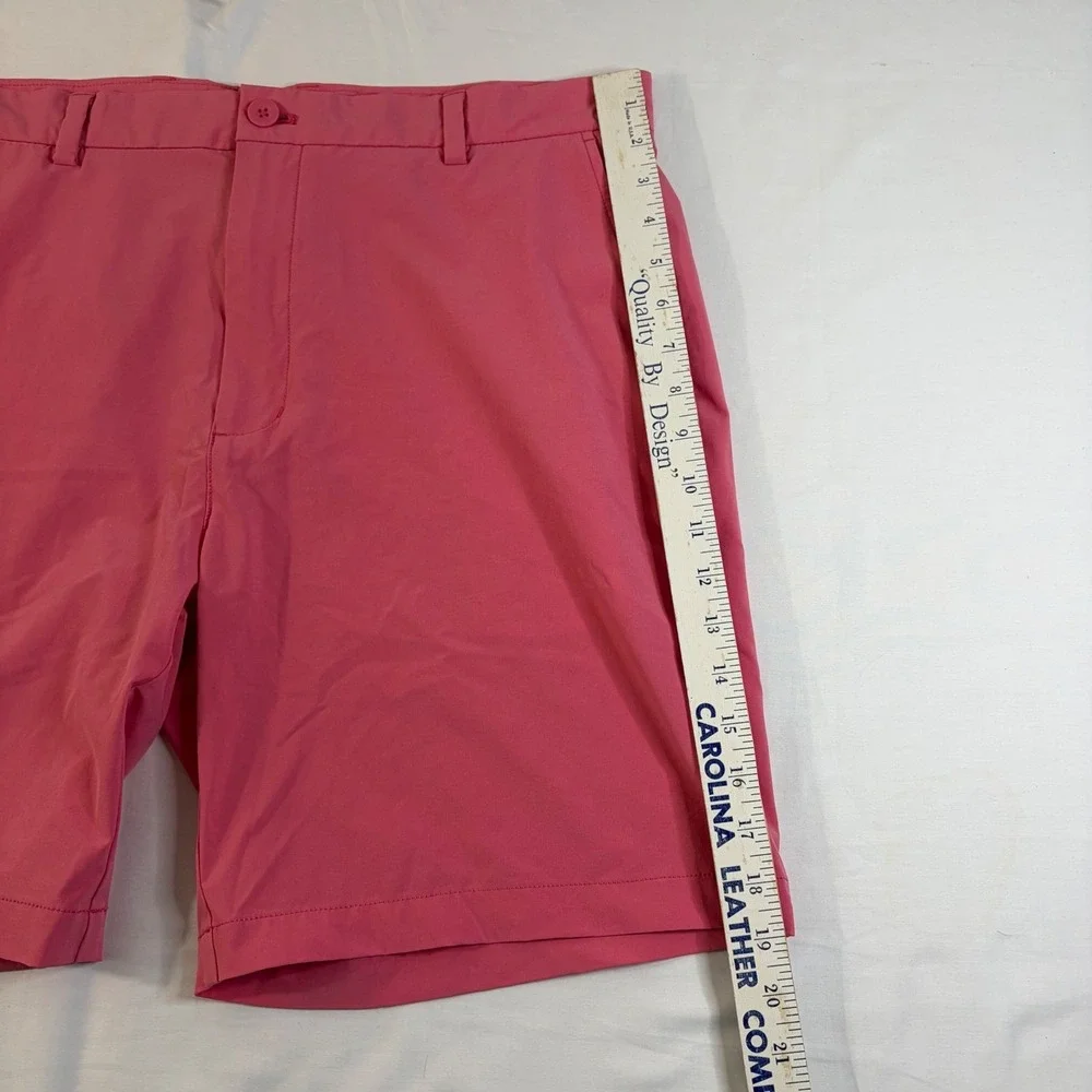 Vineyard Vines Breaker Shorts Men 36 Pink Coral Golf Preppy Stretch 9 Inseam NEW